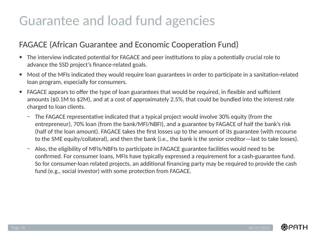 Benin Finance Scan Analysis Sanitation Service - slide 16 of 25