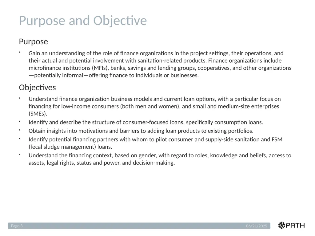 Benin Finance Scan Analysis Sanitation Service - slide 3 of 25