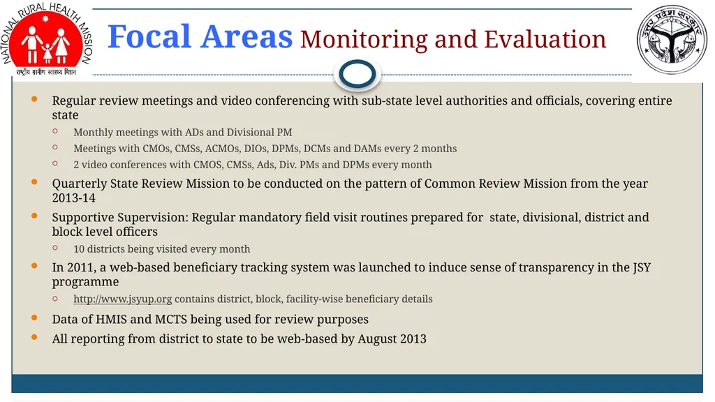Amit Kumar Ghosh, IAS MD, NRHM-UP Revitalizing - slide 20 of 21