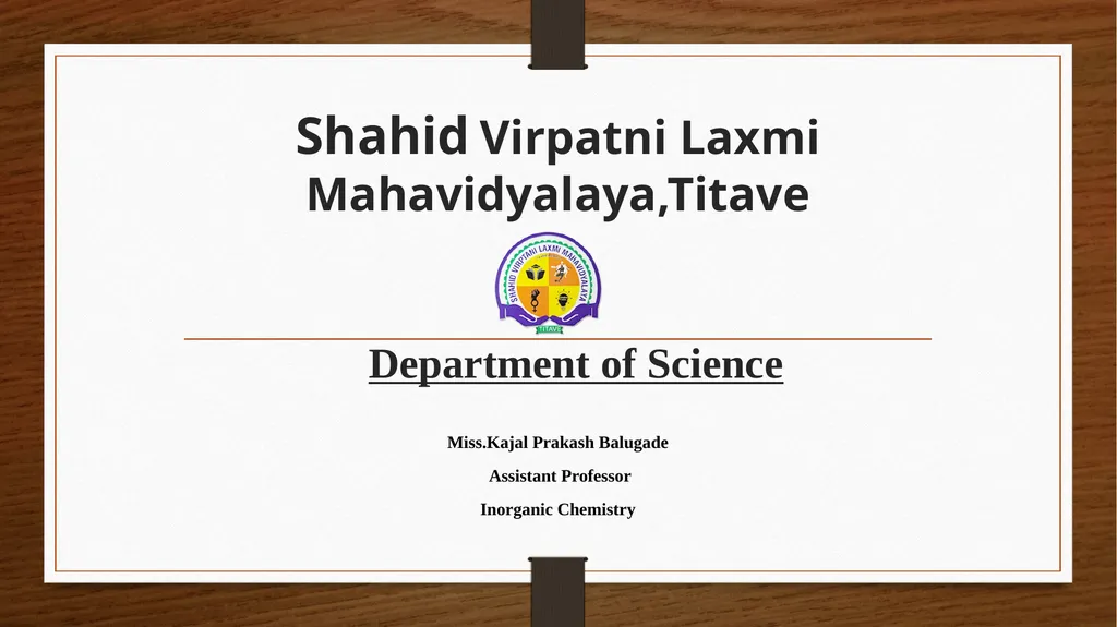 Shahid Virpatni Laxmi Mahavidyalaya,Titave