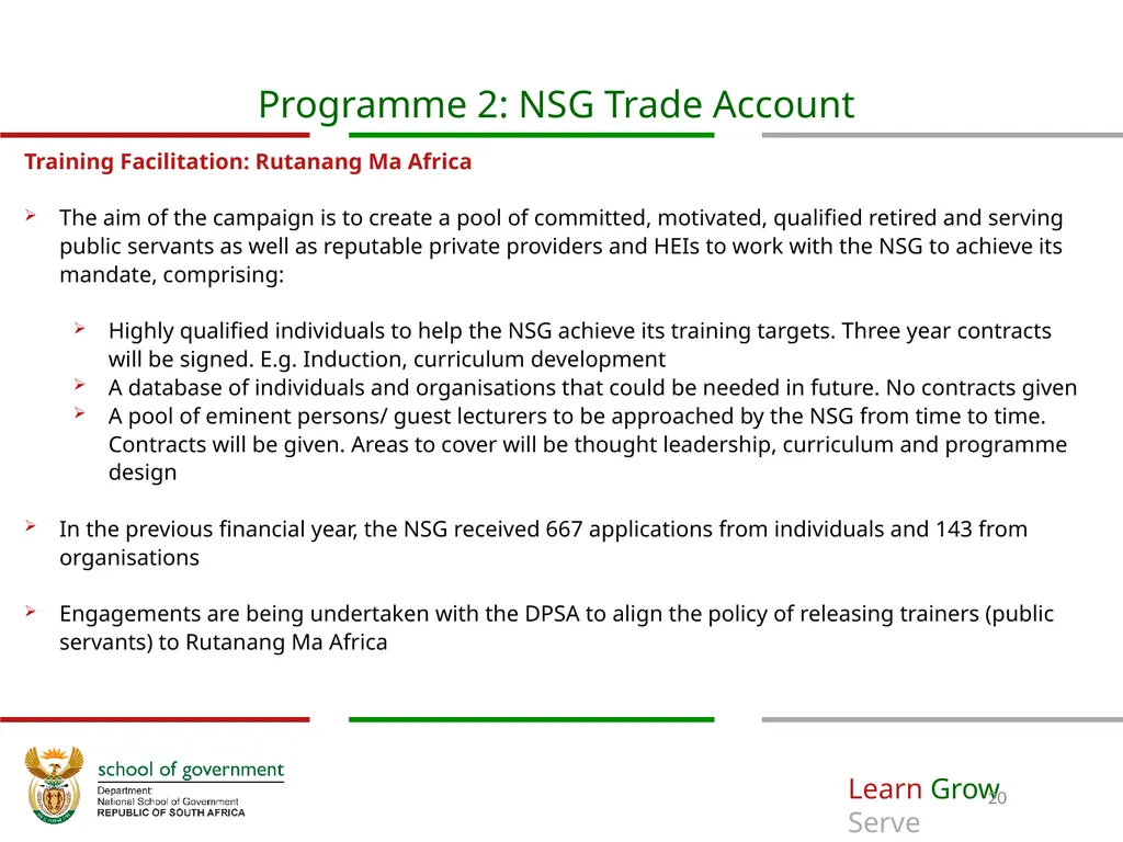 Annual Performance Plan 2018/19 Prof. Richard M - slide 20 of 24