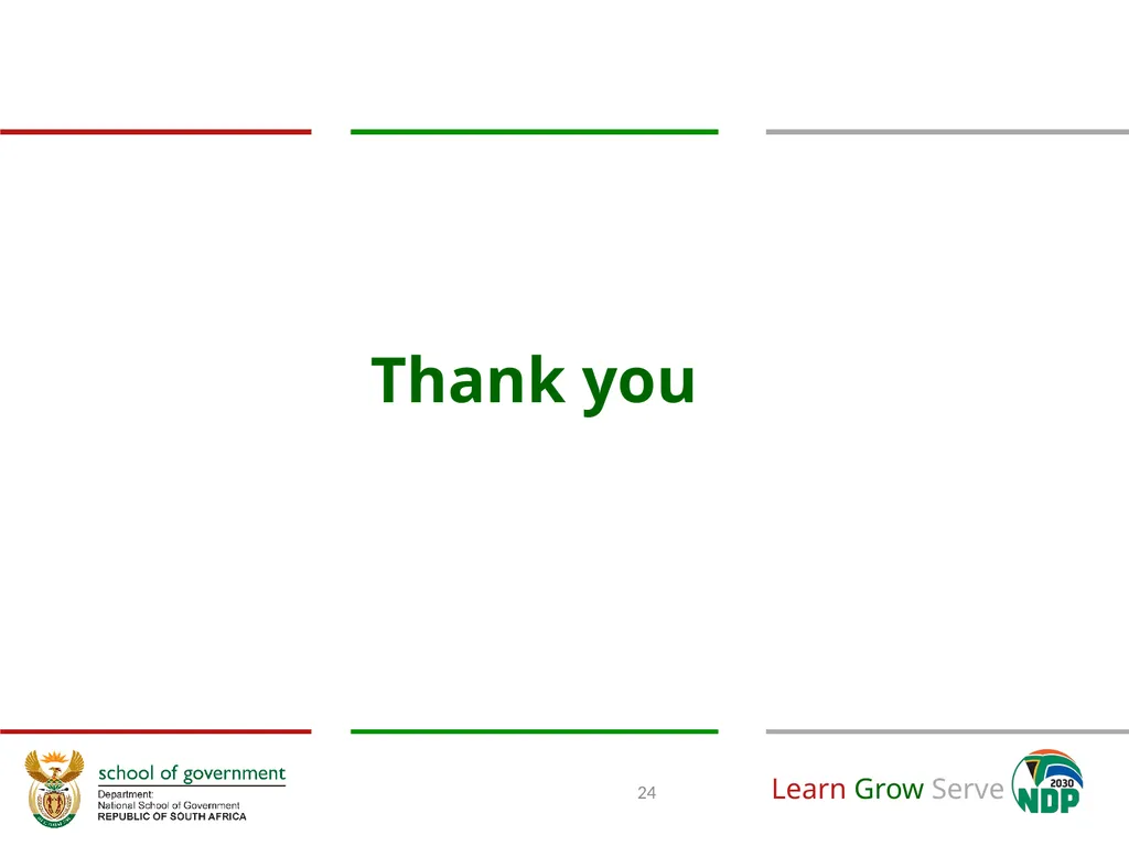 Annual Performance Plan 2018/19 Prof. Richard M - slide 24 of 24
