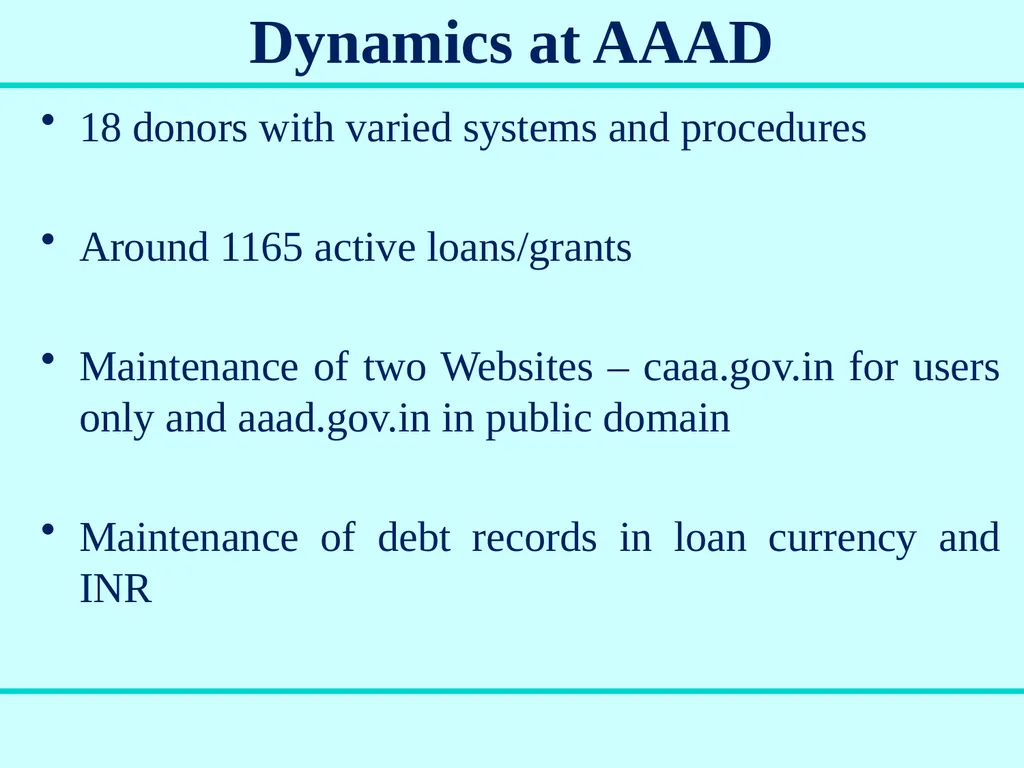 Aid Accounts & Audit Division Government of India - slide 15 of 25