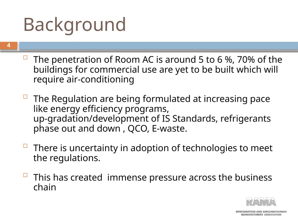 National Cooling action plan Air conditioning - slide 4 of 15