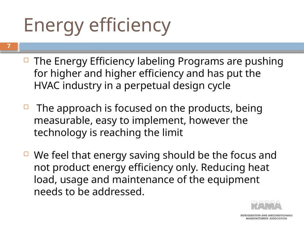 National Cooling action plan Air conditioning - slide 7 of 15
