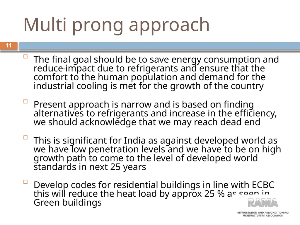 National Cooling action plan Air conditioning - slide 11 of 15