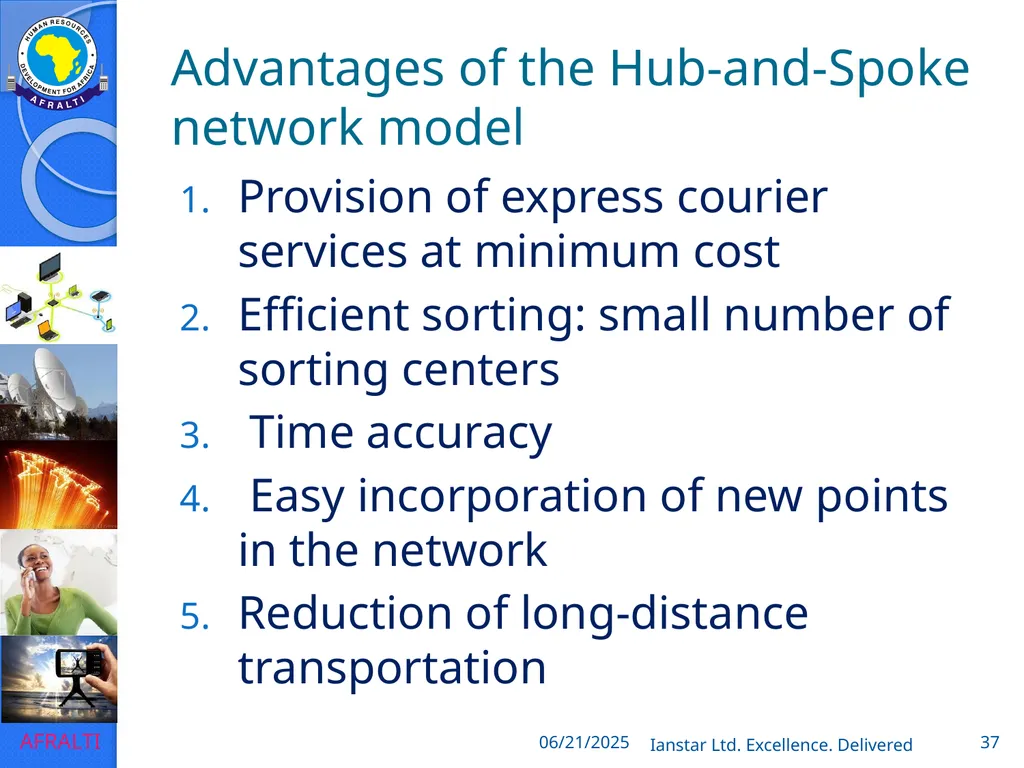 POSTAL AND COURIER TRAINING RUNNING A COURIER - slide 37 of 112