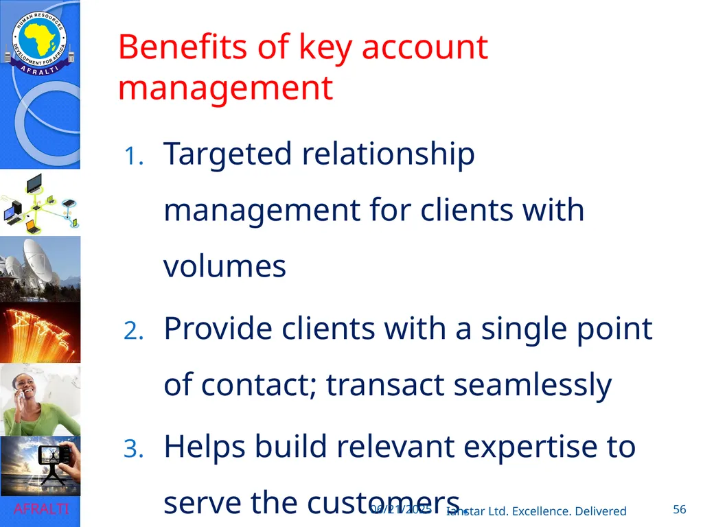 POSTAL AND COURIER TRAINING RUNNING A COURIER - slide 56 of 112