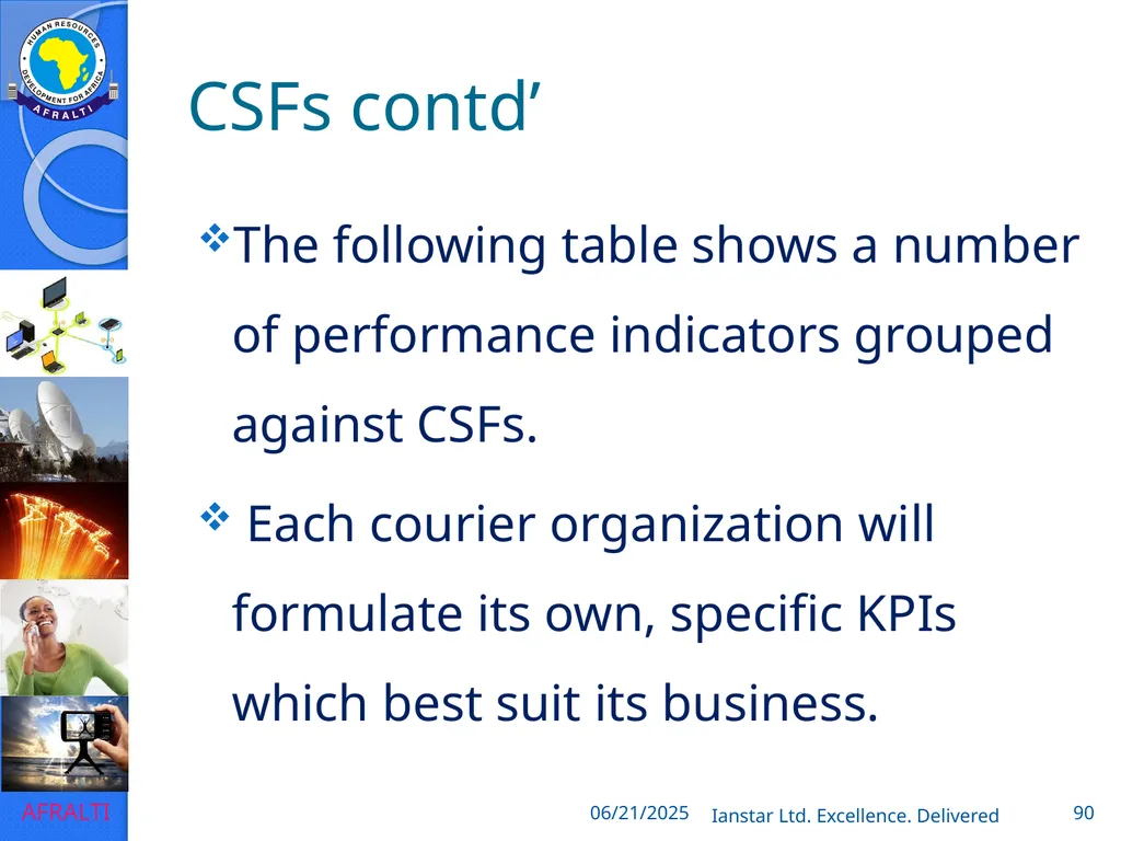 POSTAL AND COURIER TRAINING RUNNING A COURIER - slide 90 of 112