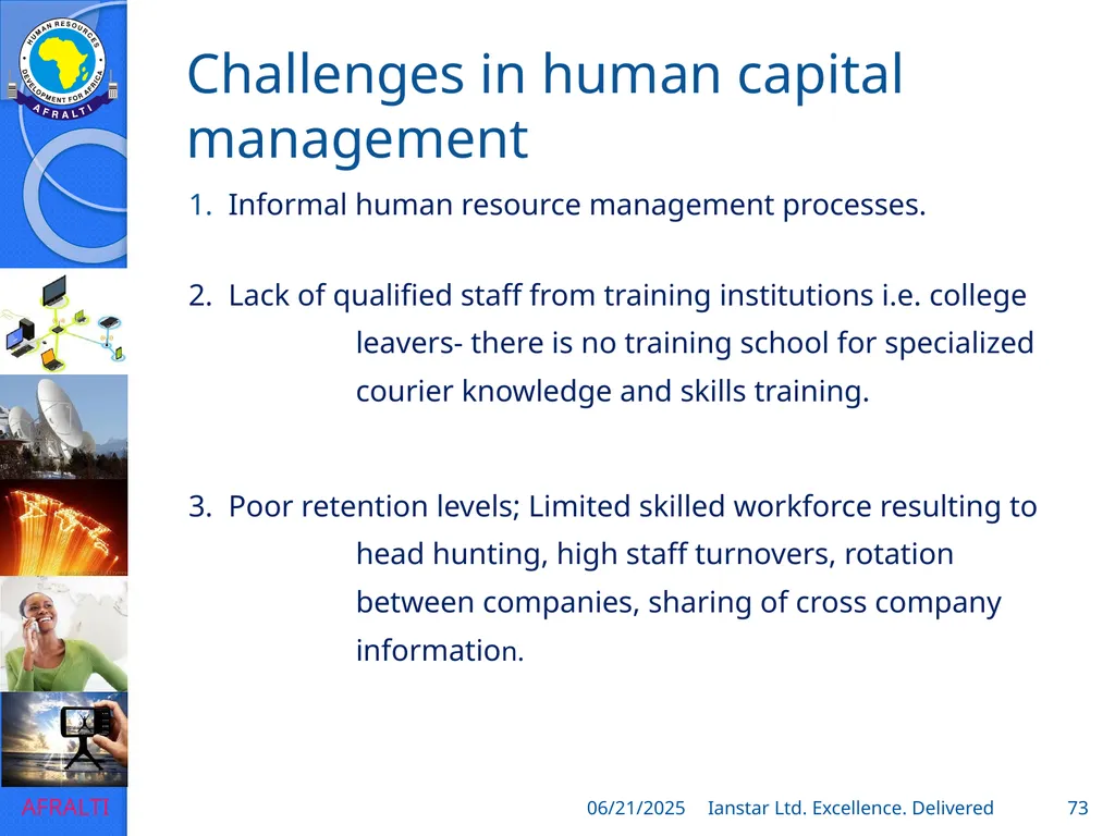 POSTAL AND COURIER TRAINING RUNNING A COURIER - slide 73 of 112