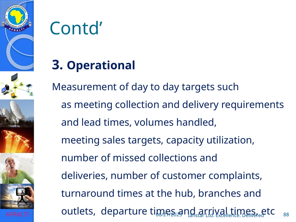 POSTAL AND COURIER TRAINING RUNNING A COURIER - slide 88 of 112