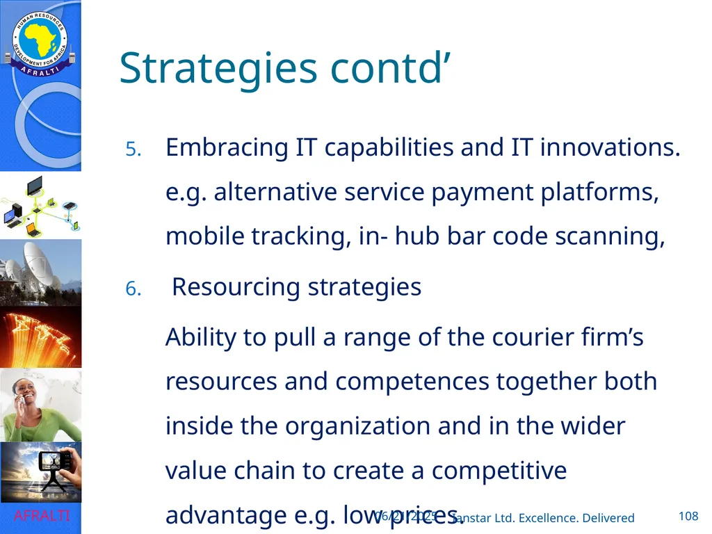 POSTAL AND COURIER TRAINING RUNNING A COURIER - slide 108 of 112