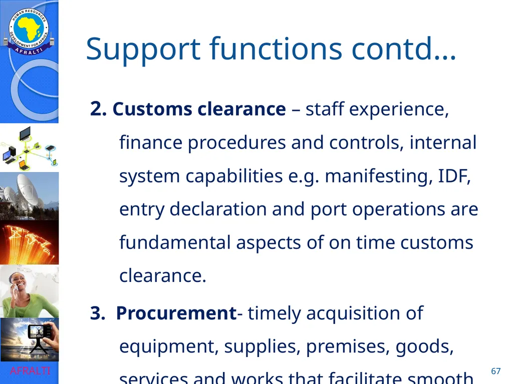 POSTAL AND COURIER TRAINING RUNNING A COURIER - slide 67 of 112