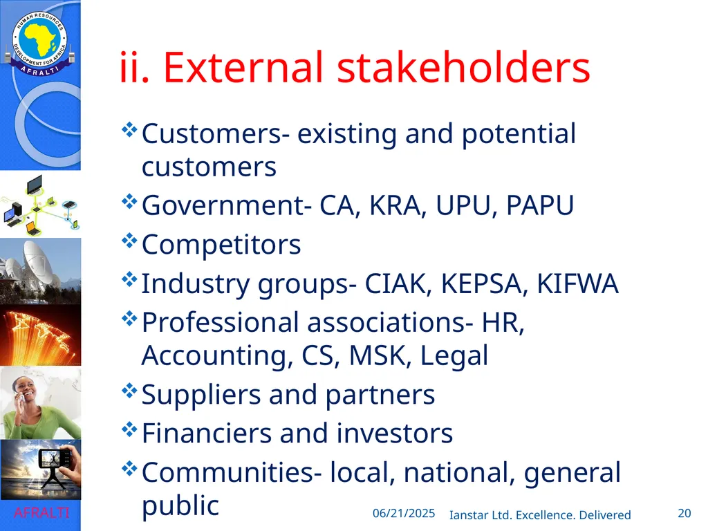 POSTAL AND COURIER TRAINING RUNNING A COURIER - slide 20 of 112