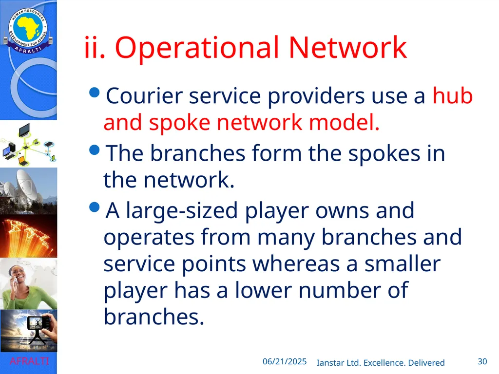 POSTAL AND COURIER TRAINING RUNNING A COURIER - slide 30 of 112