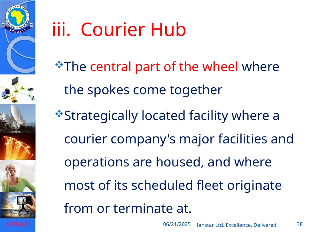 POSTAL AND COURIER TRAINING RUNNING A COURIER - slide 38 of 112