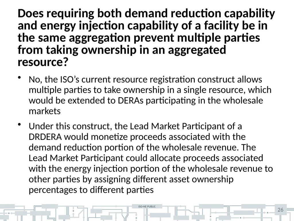 Matt Gdula and Hanhan Hammer Revised market design - slide 26 of 40