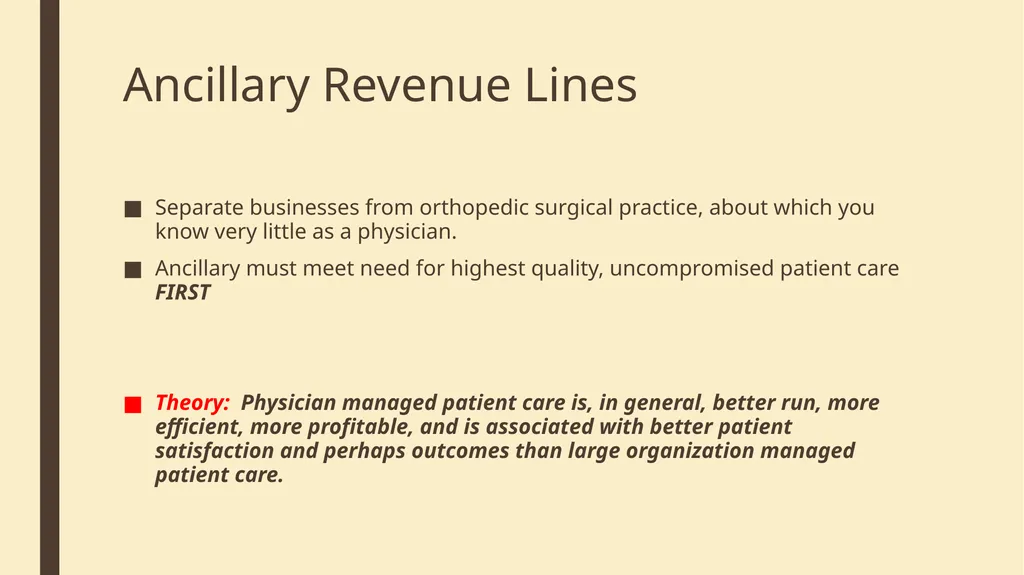 Generating Non Surgical Income John R. Corsetti, - slide 7 of 54