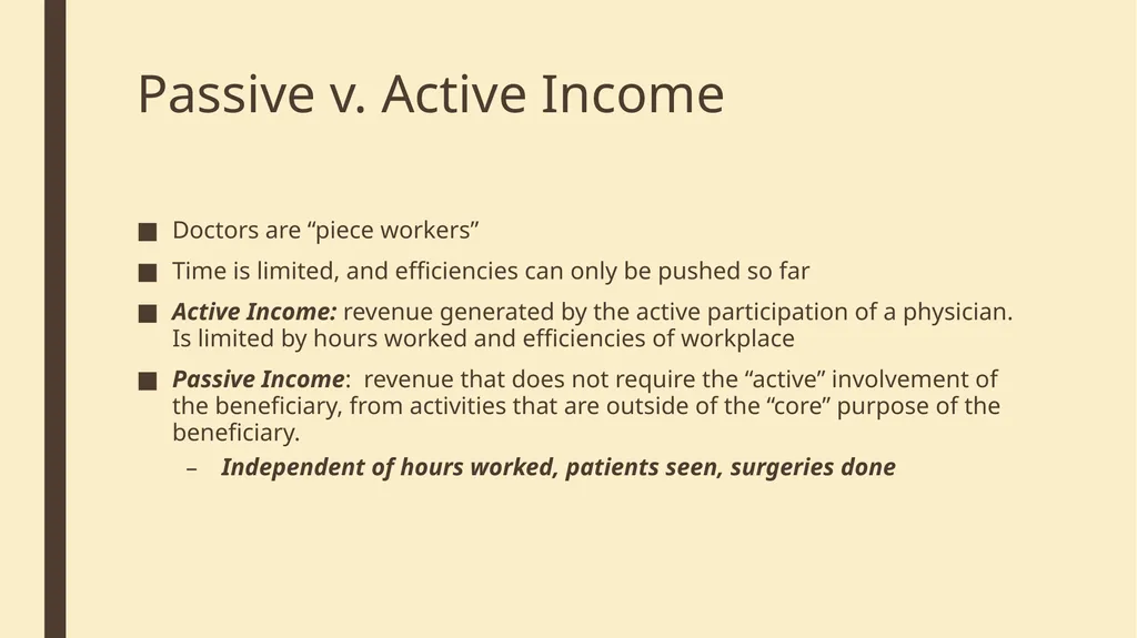 Generating Non Surgical Income John R. Corsetti, - slide 9 of 54