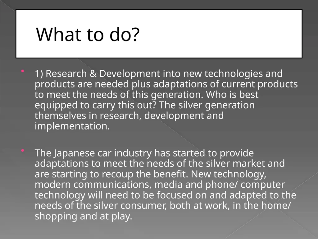 The Silver Economy A Great Opportunity A - slide 9 of 15