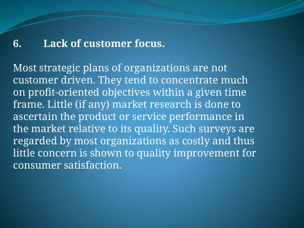 IMPLEMENTING TOTAL QUALITY MANAGEMENT IN - slide 25 of 34