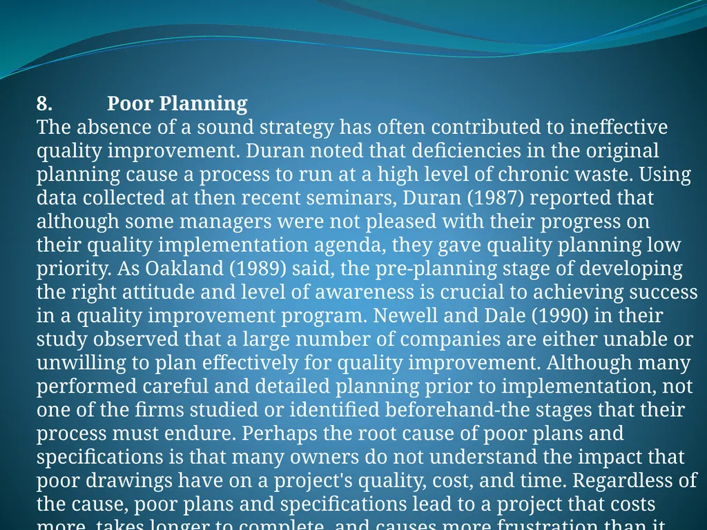 IMPLEMENTING TOTAL QUALITY MANAGEMENT IN - slide 26 of 34