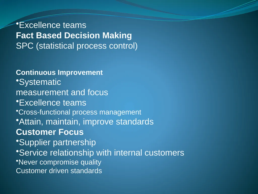 IMPLEMENTING TOTAL QUALITY MANAGEMENT IN - slide 9 of 34