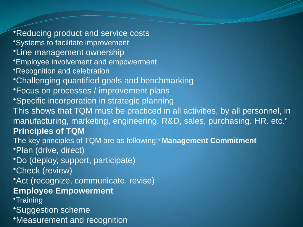 IMPLEMENTING TOTAL QUALITY MANAGEMENT IN - slide 8 of 34