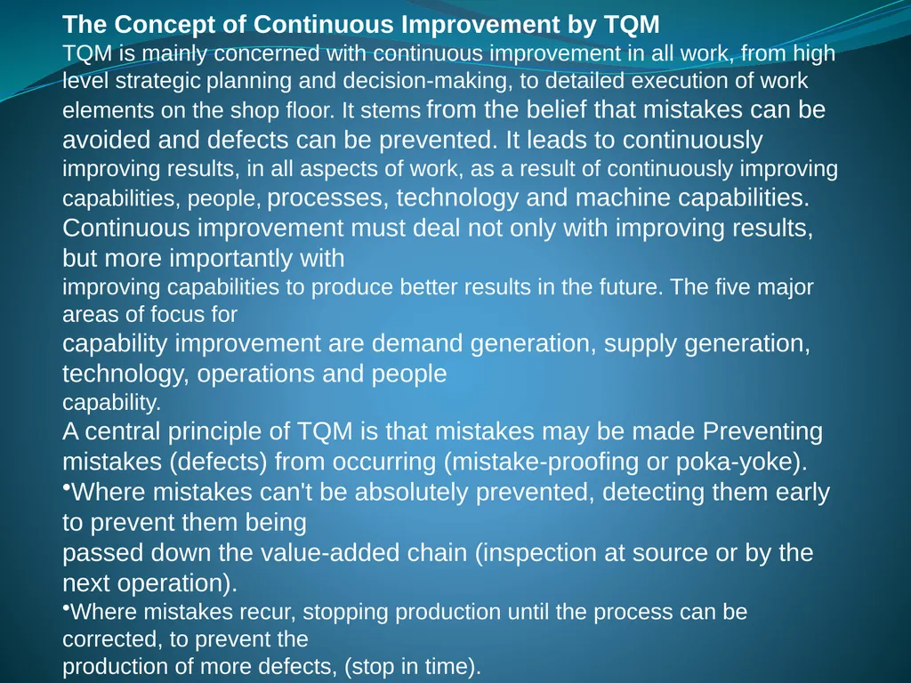 IMPLEMENTING TOTAL QUALITY MANAGEMENT IN - slide 10 of 34