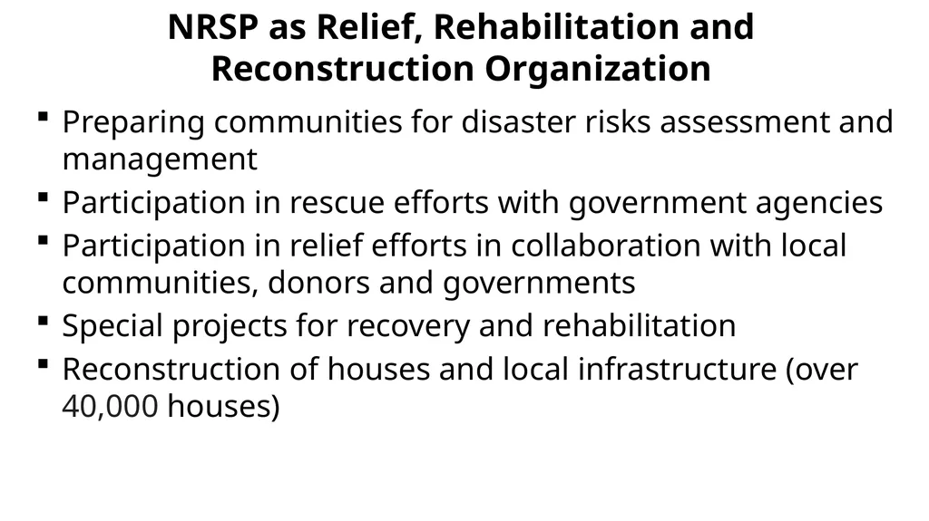 National Rural Support Programme (NRSP) February - slide 30 of 35