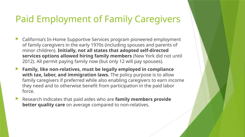 Self/Family Directed Home and Community-Base - slide 8 of 25