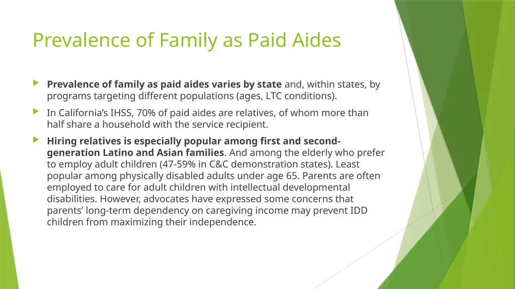 Self/Family Directed Home and Community-Base - slide 9 of 25