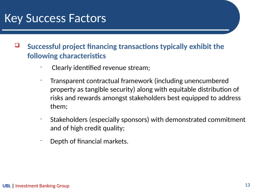 Introduction to Project Finance-A Lenders’ - slide 13 of 26
