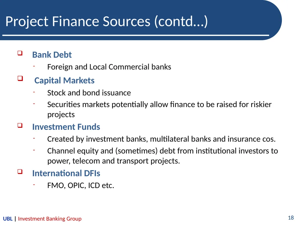 Introduction to Project Finance-A Lenders’ - slide 18 of 26