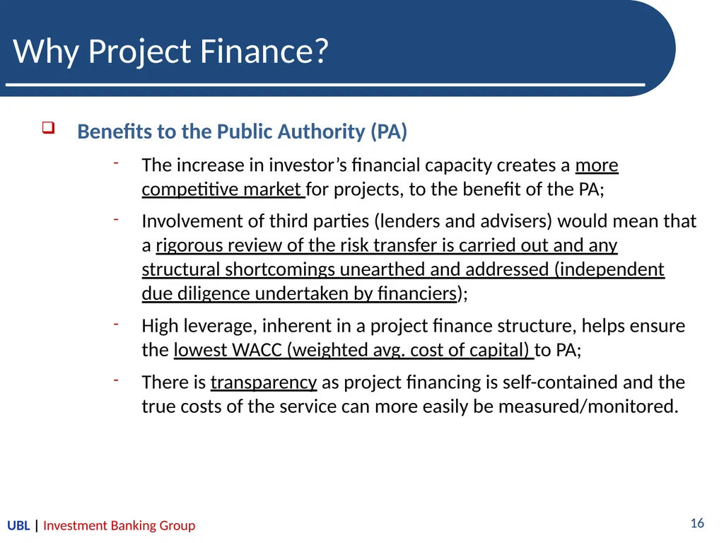 Introduction to Project Finance-A Lenders’ - slide 16 of 26