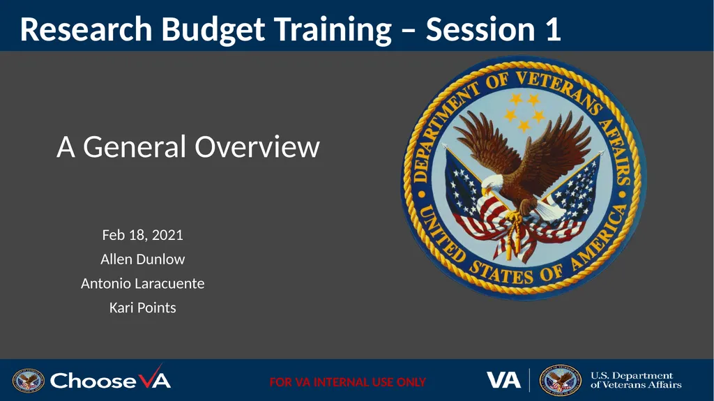 Research Budget Training Series Team Members: - slide 2 of 43