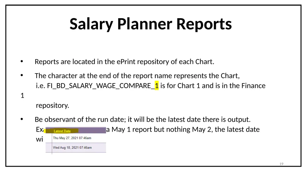 Budget Cycle Entry In Salary Planner Self Service - slide 19 of 31