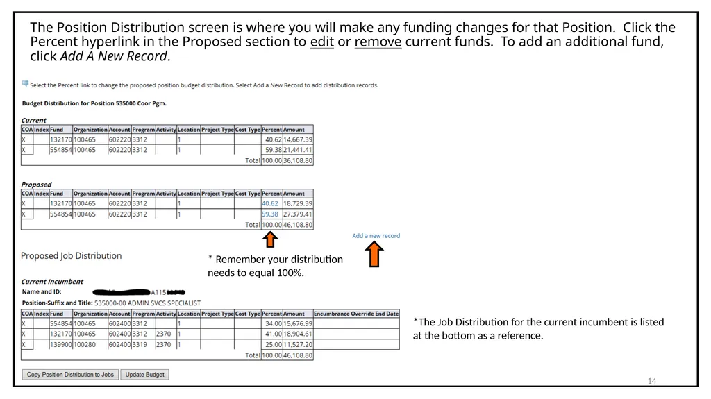 Budget Cycle Entry In Salary Planner Self Service - slide 14 of 31