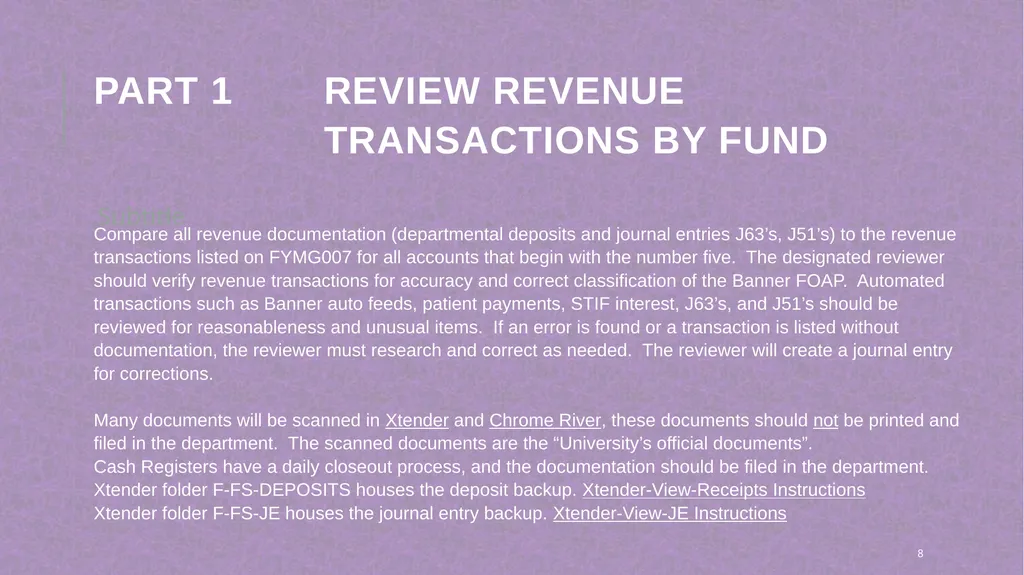 Monthly Departmental review training Penney - slide 8 of 20