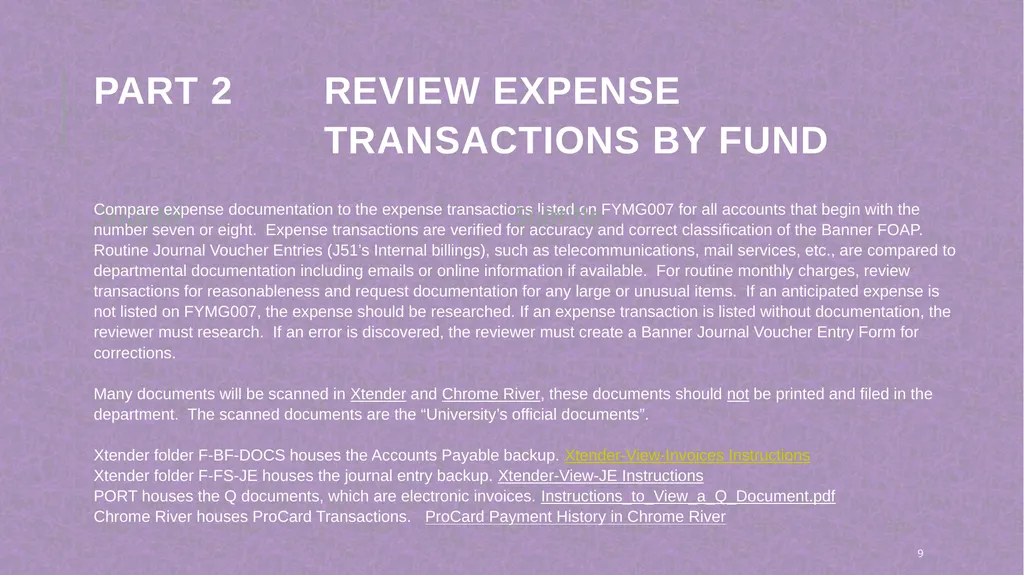 Monthly Departmental review training Penney - slide 9 of 20