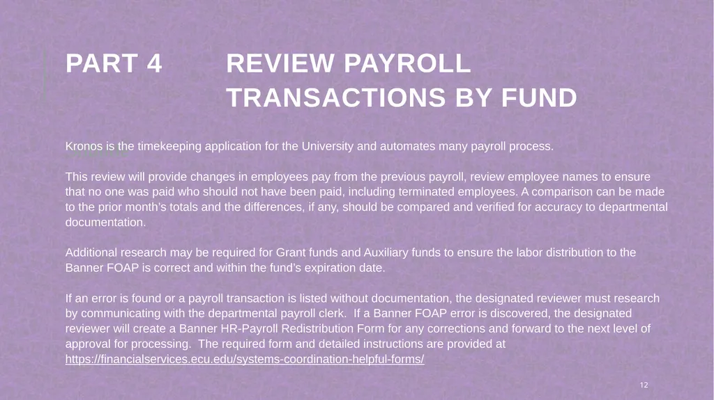 Monthly Departmental review training Penney - slide 12 of 20
