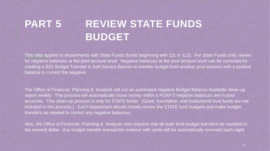 Monthly Departmental review training Penney - slide 13 of 20