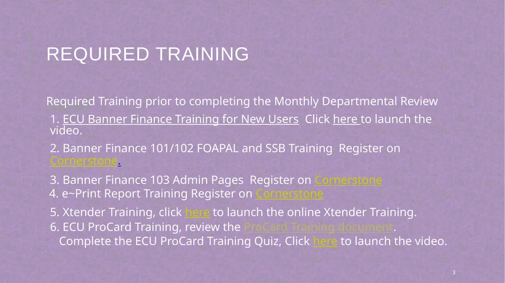 Monthly Departmental review training Penney - slide 3 of 20