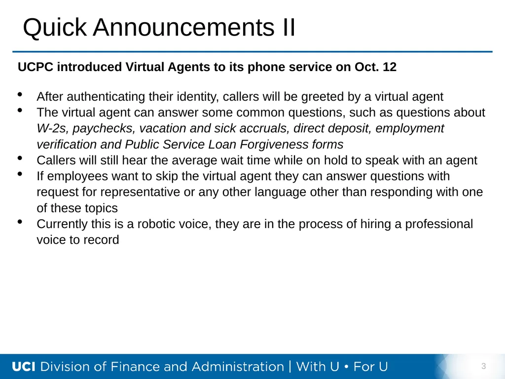 Training Tips October 18, 2022 Bi- Weekly - slide 3 of 34