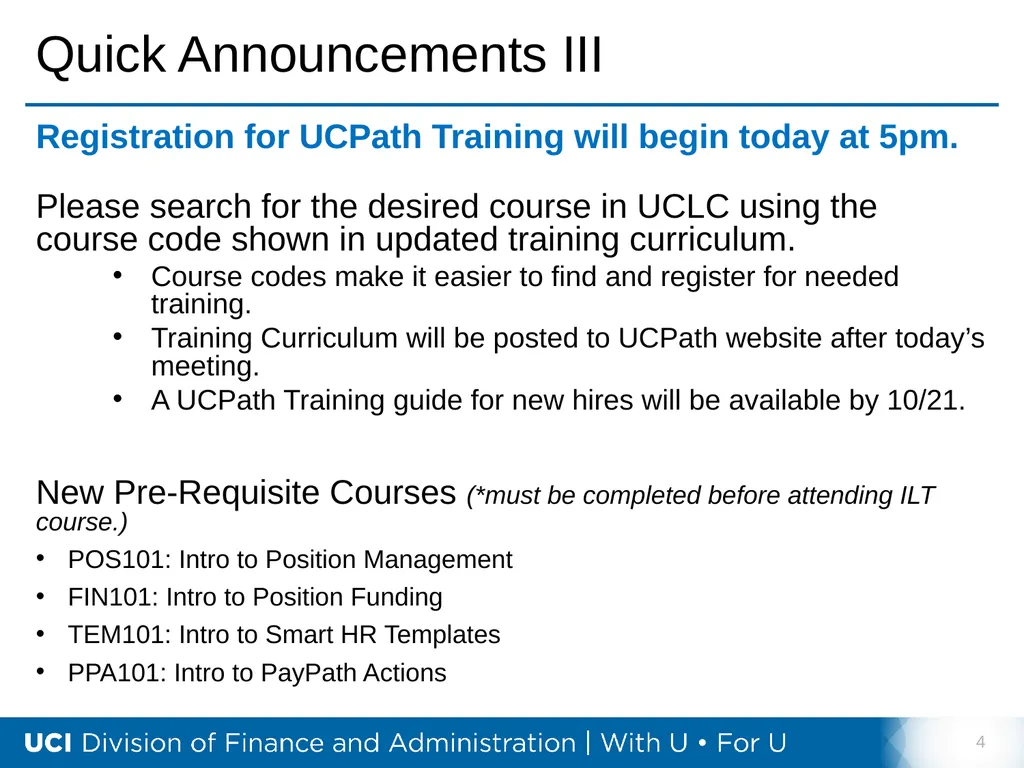 Training Tips October 18, 2022 Bi- Weekly - slide 4 of 34