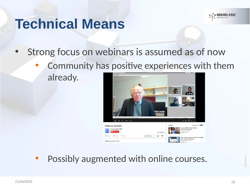 Educational & Training Activities of BBMRI-ERIC - slide 15 of 17