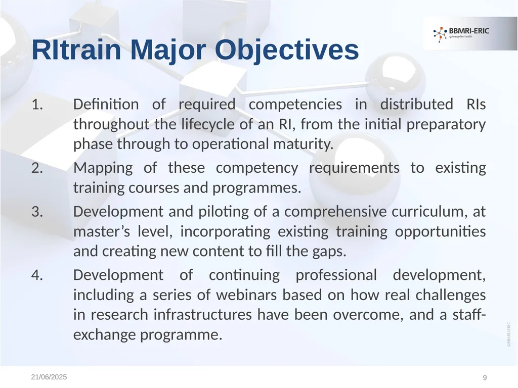 Educational & Training Activities of BBMRI-ERIC - slide 8 of 17