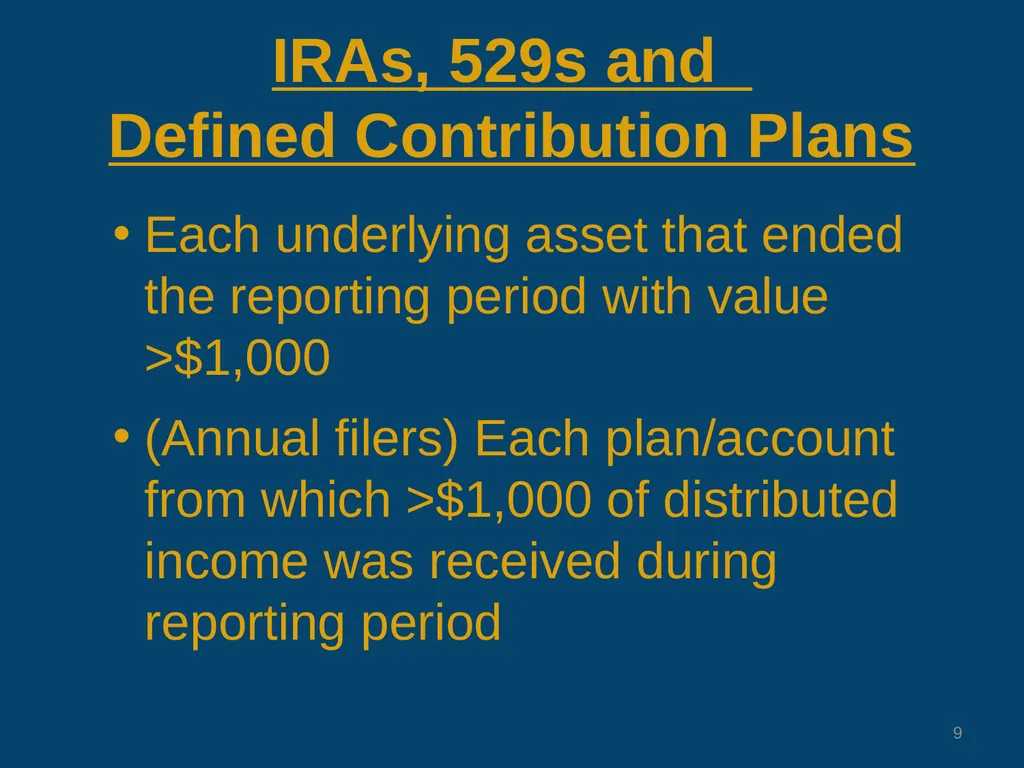 Changes to Confidential Financial Disclosure - slide 9 of 29