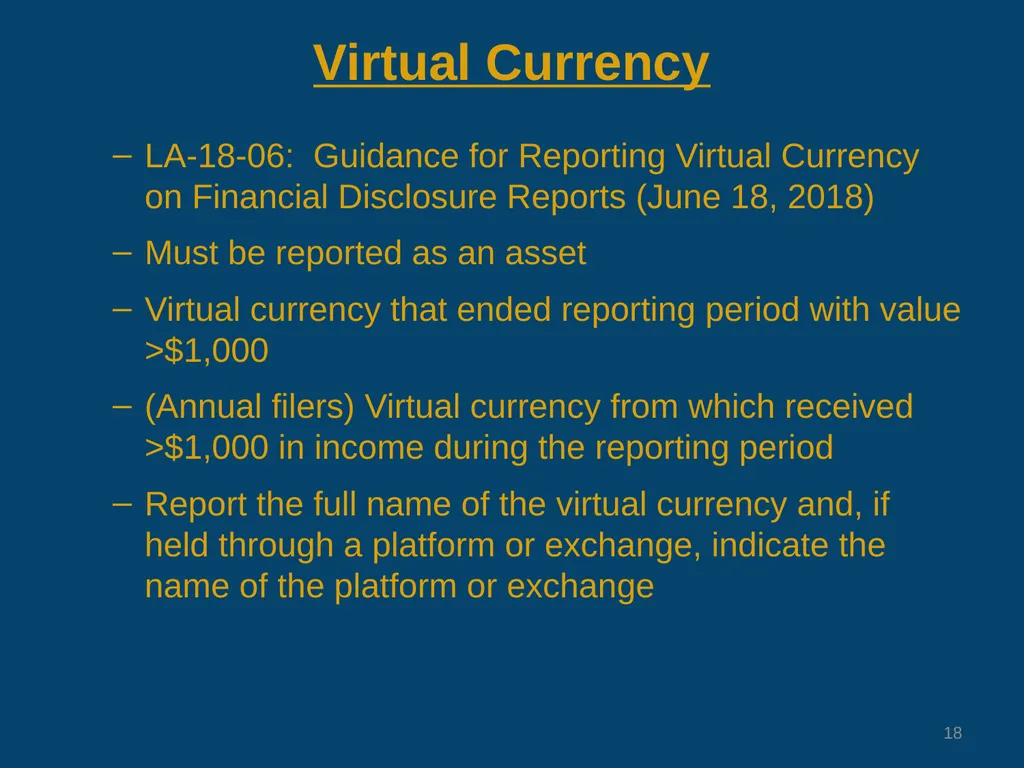 Changes to Confidential Financial Disclosure - slide 18 of 29