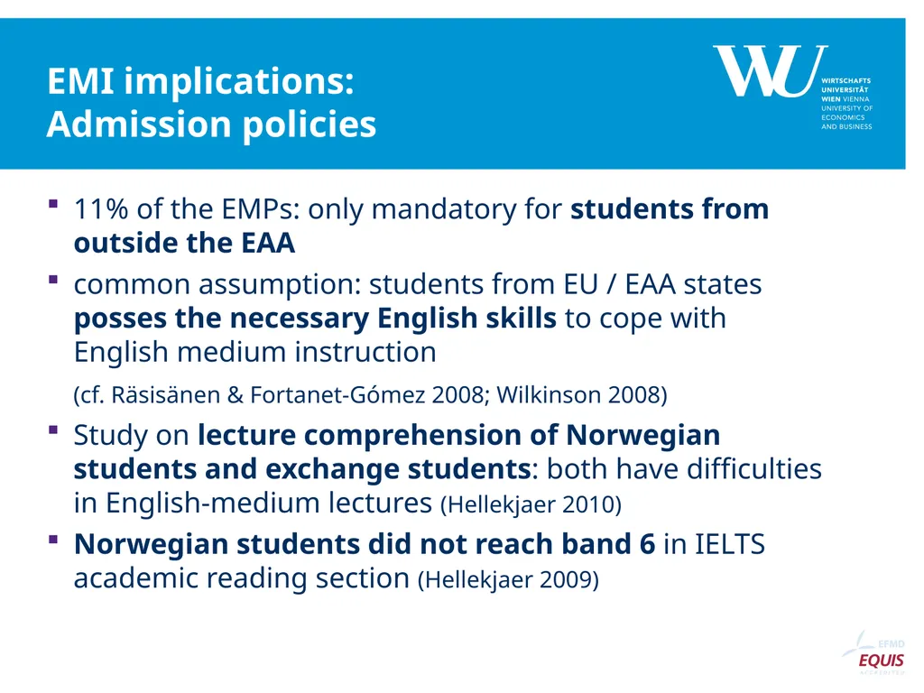 English-medium programmes (EMPs) in business - slide 10 of 14